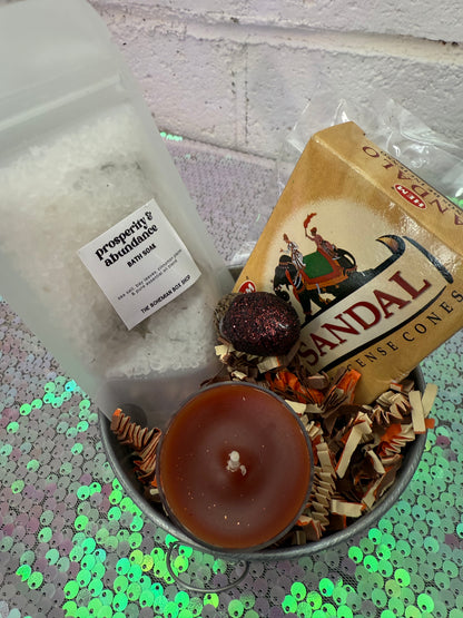 Sacred Harvest abundance prosperity self care kit