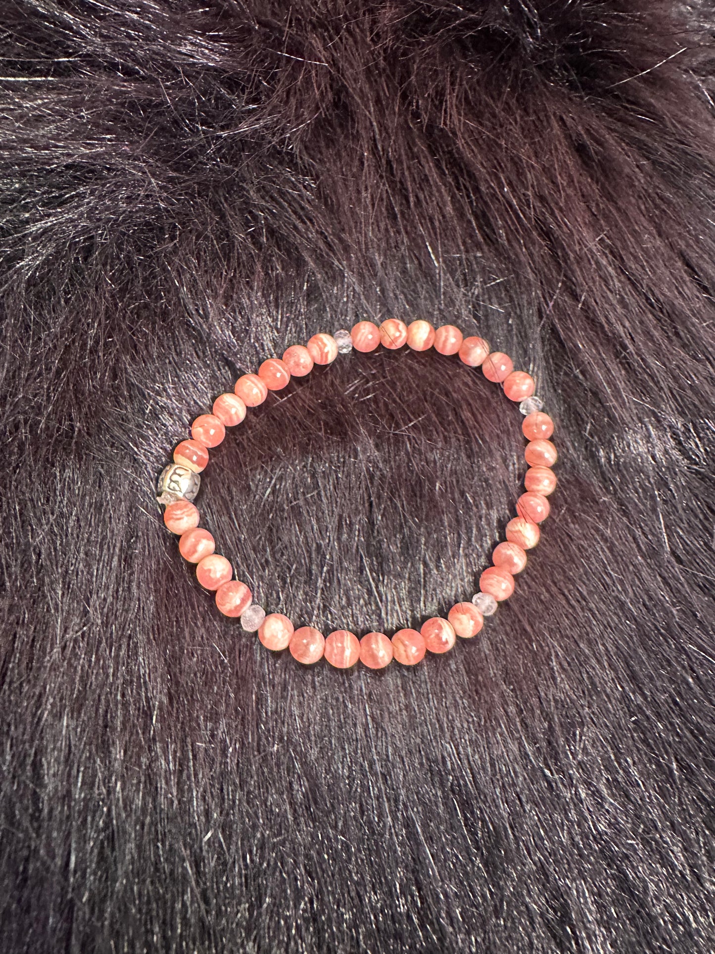 Rhodochrosite Crystal Bracelet