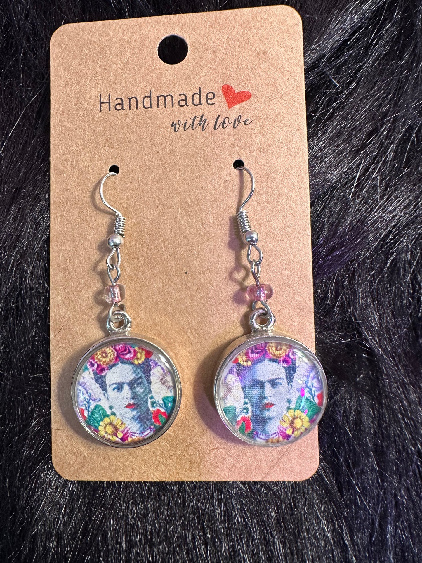Frida Kahlo Earrings White