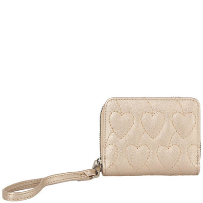 Heart Quilted Wallet A Wristlet GLW-0191: CHERRY