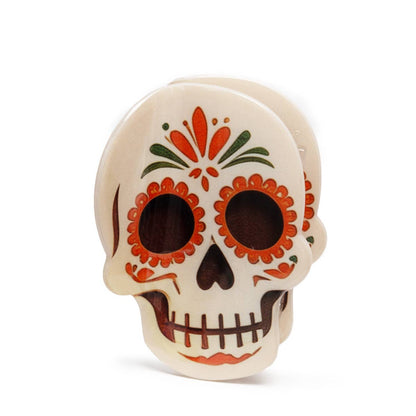 Day of the Dead Sugar Skull Halloween Hair Claw Clip: Skull