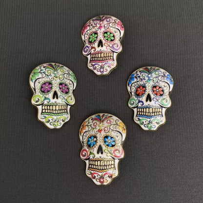 Skull Brooch: Blue