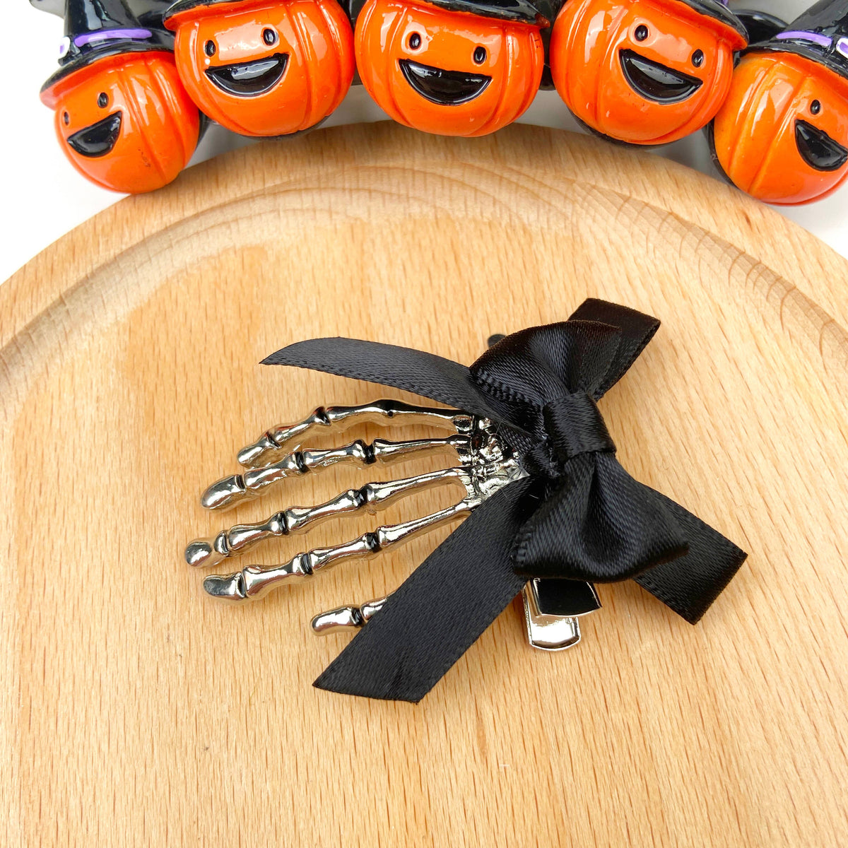Dia de Los Muertos Claw Bow-knot Hair Clip